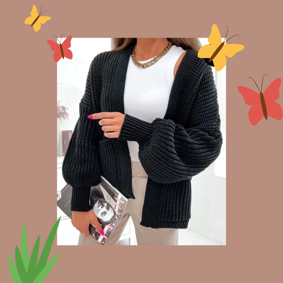 Gilet manches bouffantes