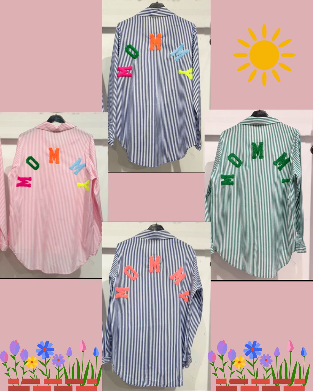 -	Chemise MOMMY rayé