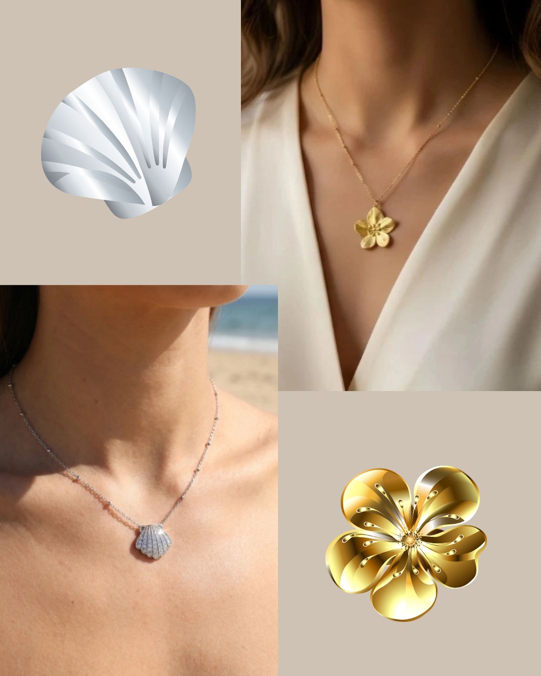 Collier fleur