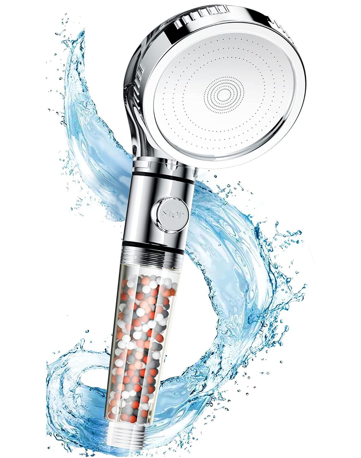 SKY-TOUCH Sky Touch High Pressure Filtered Shower Head For Hard Water And Filtering Impurities, Han…