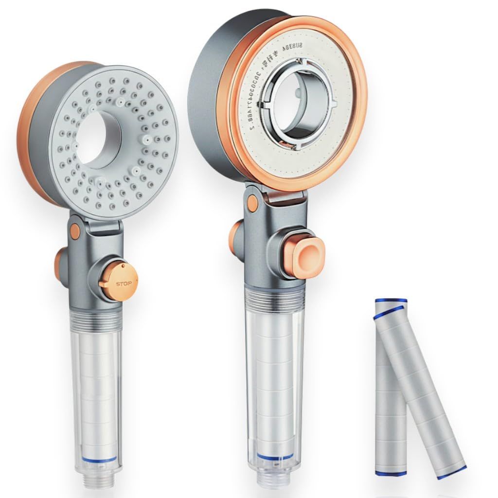 Shower Head Filtered - Handheld spray, Multi-Stage Filtration System for Chlorine Removal, Hair and…