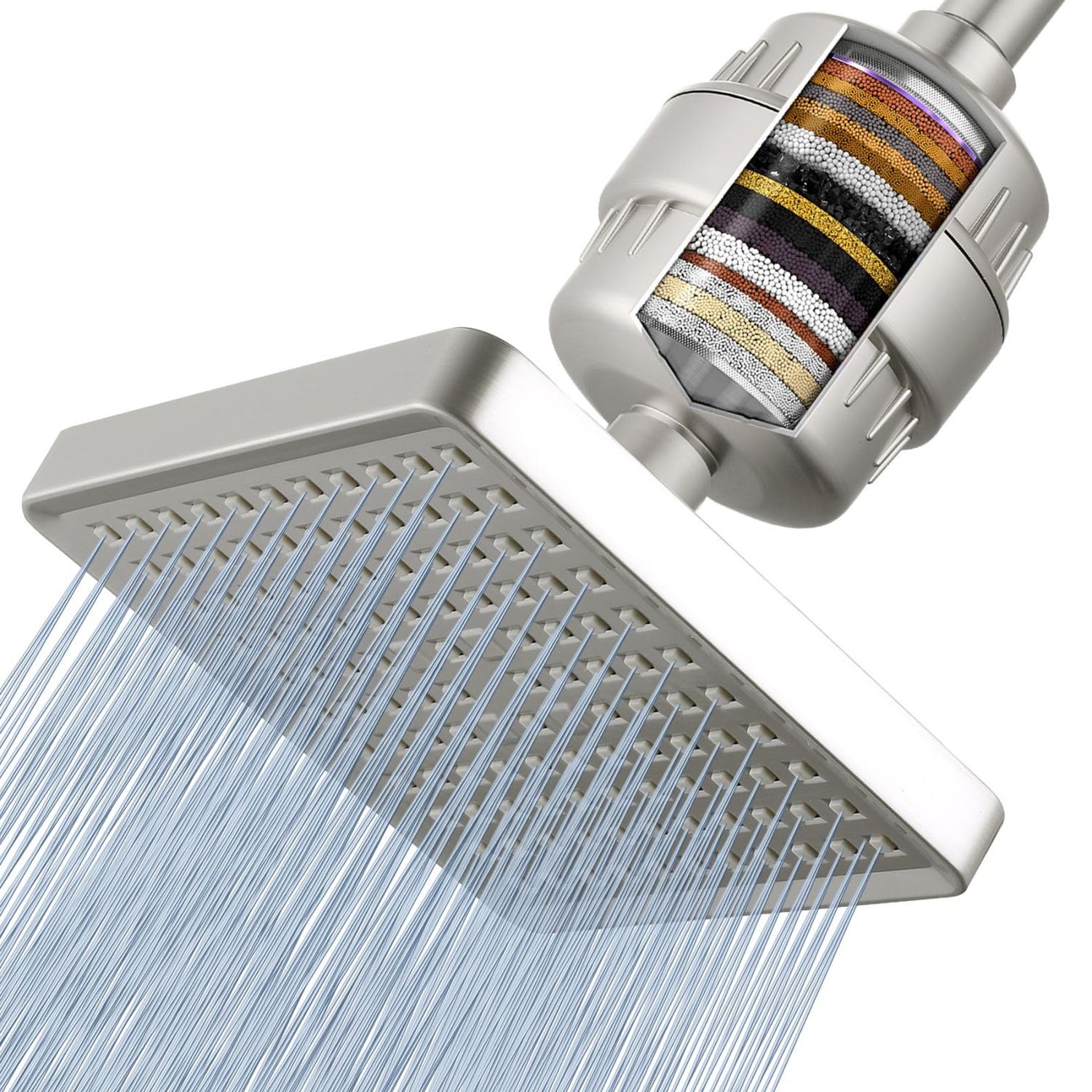 Voolan Filtered Shower Head - 20 Stage Luxury Rain Shower Filter For Hard Water for Remove Chlorine…