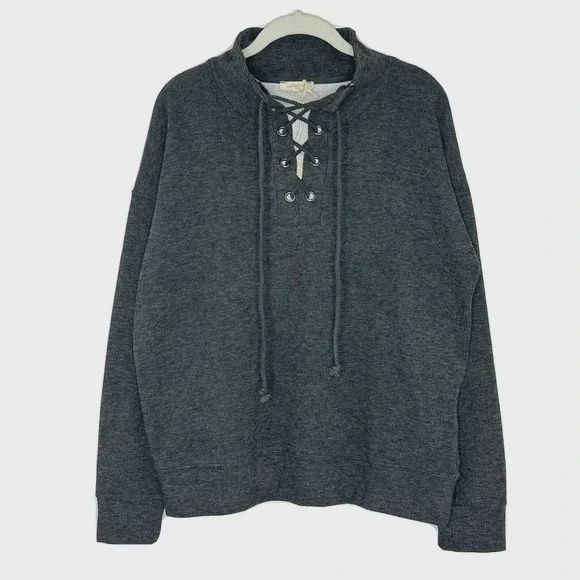 Lace-Up Fleece Pull-Over
