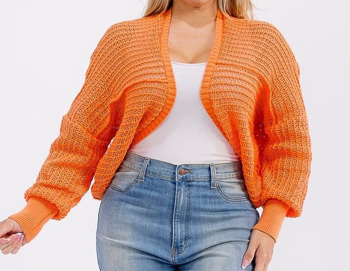 Open Front Knit Cardigan