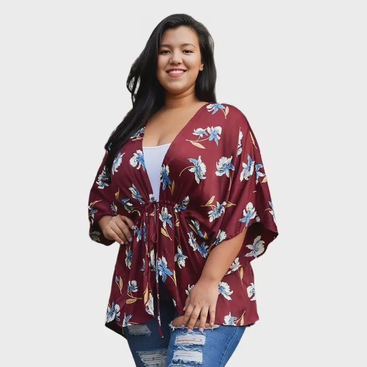 Floral Batwing Kimono