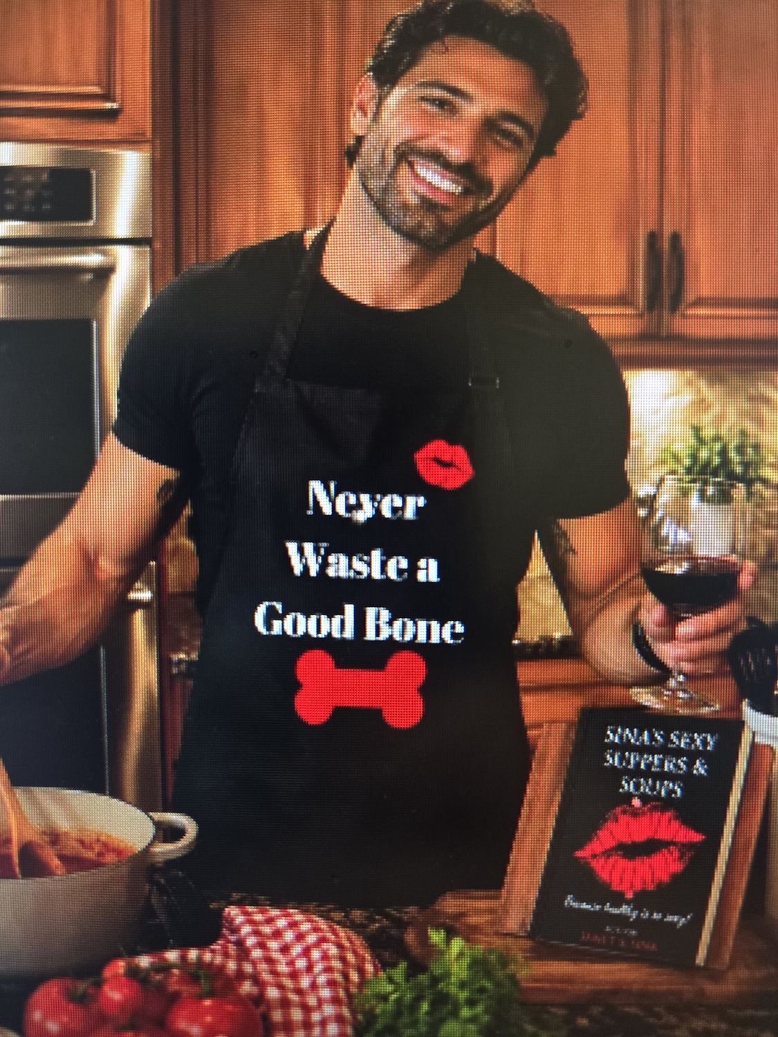 "Never Waste a Good Bone"-Apron  Sina's Sexy Series