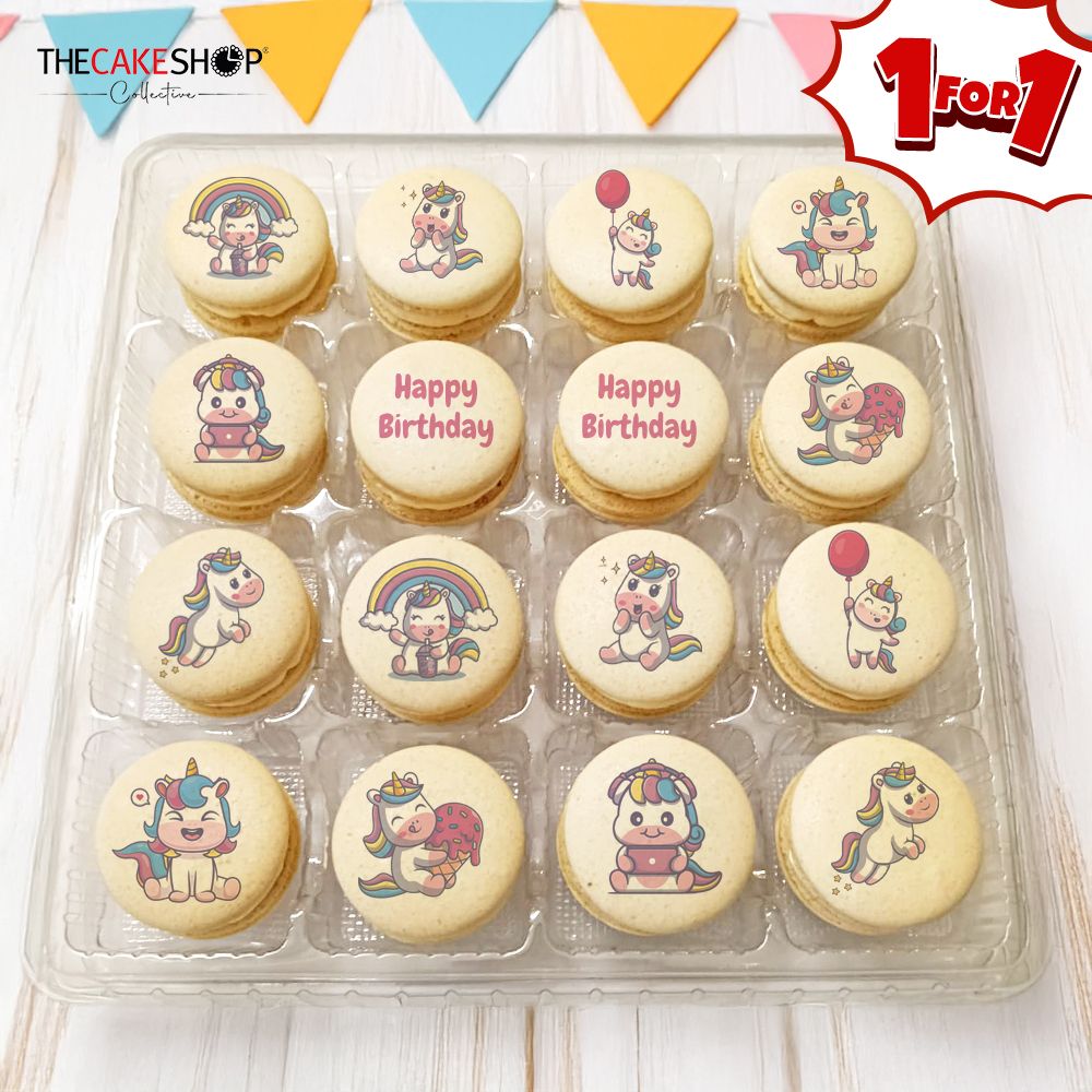 MCP11 I Unicorn Party 16 pcs | Printed Macaron (1 FOR 1 PROMO)