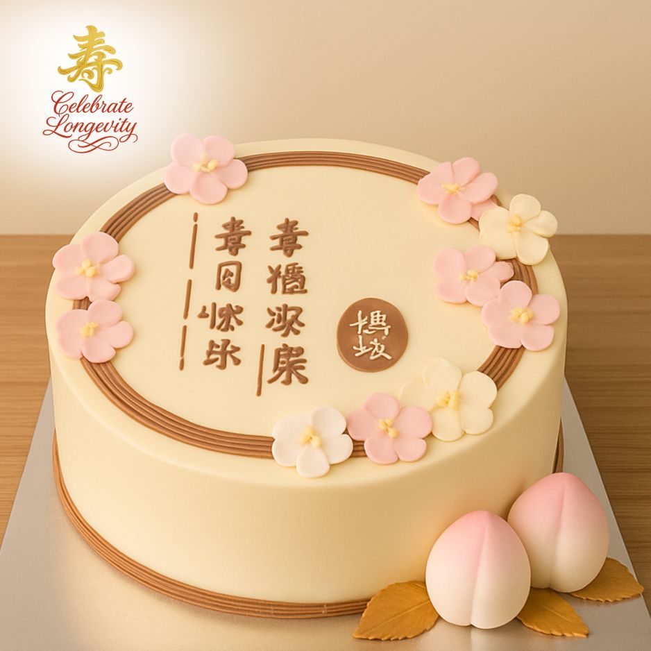 TLC03 Serene Blossom Longevity Cake