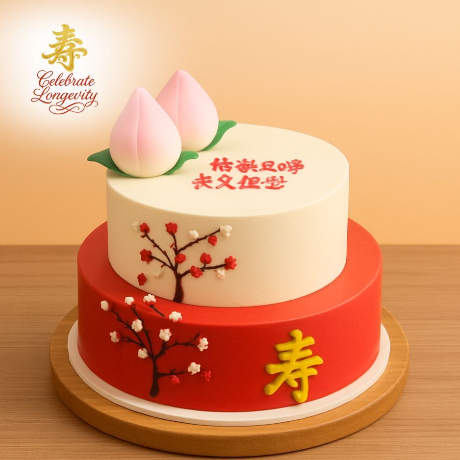 TLC16 Prosperity Blossom Longevity Cake