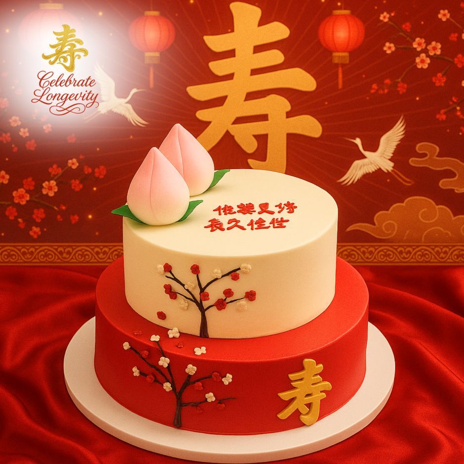 TLC16 Prosperity Blossom Longevity Cake
