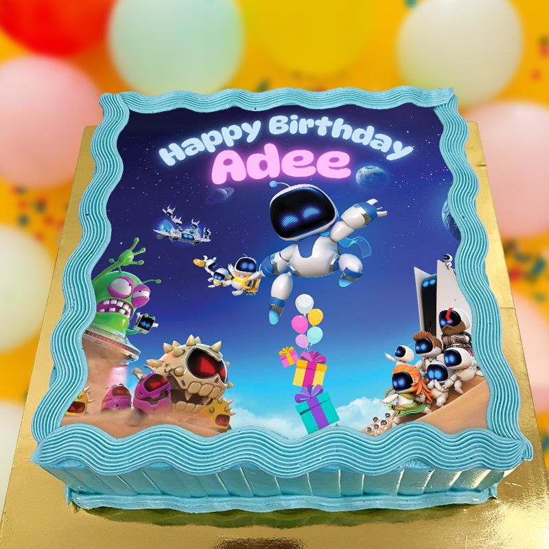 Astrobot - Edible Image Cake | Gaming Birthday Singapore