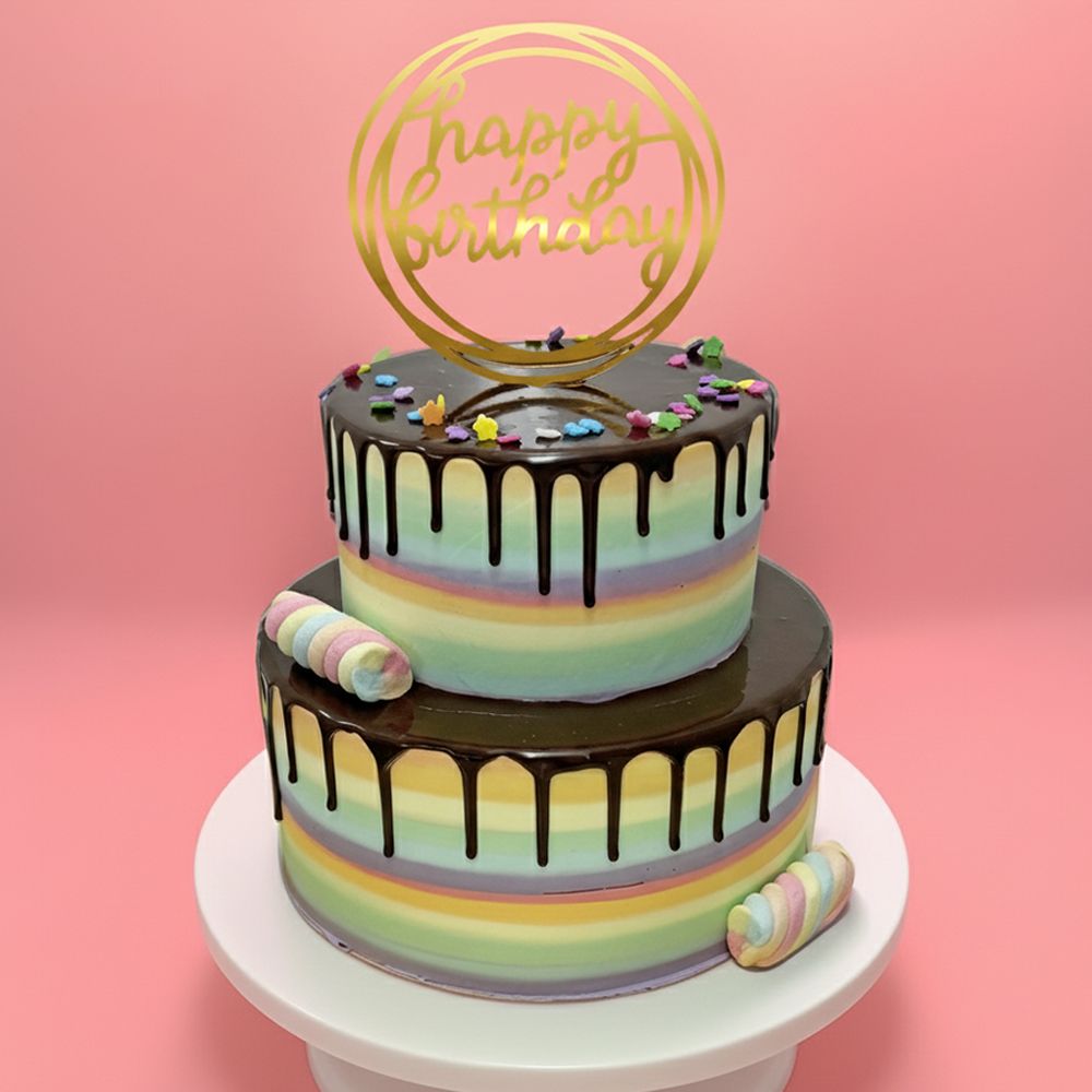 TTC08 2-Tier Chocolaty Rainbow