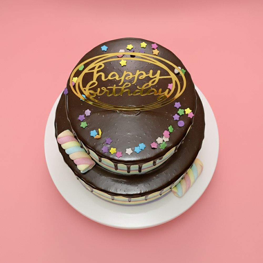 TTC08 2-Tier Chocolaty Rainbow