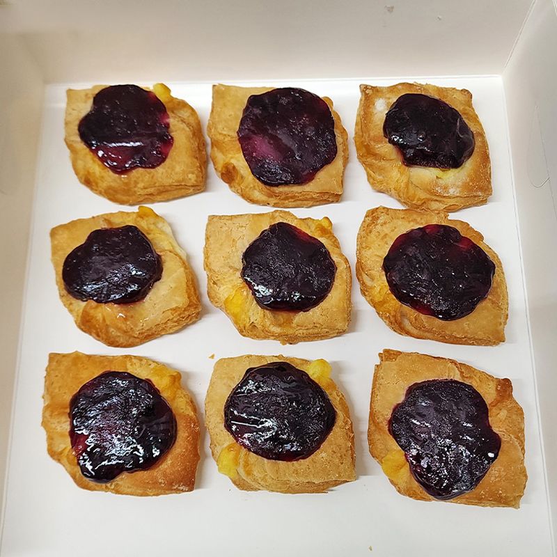 Mini Danish Blueberry Puff | Box of 9s