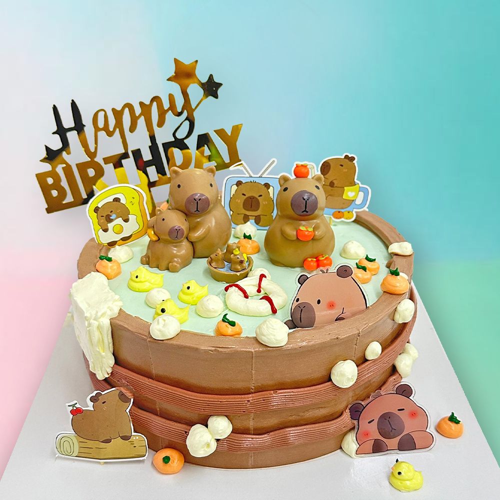 TCS31 Capybara Family Cake TCS31 Capybara Family Cake