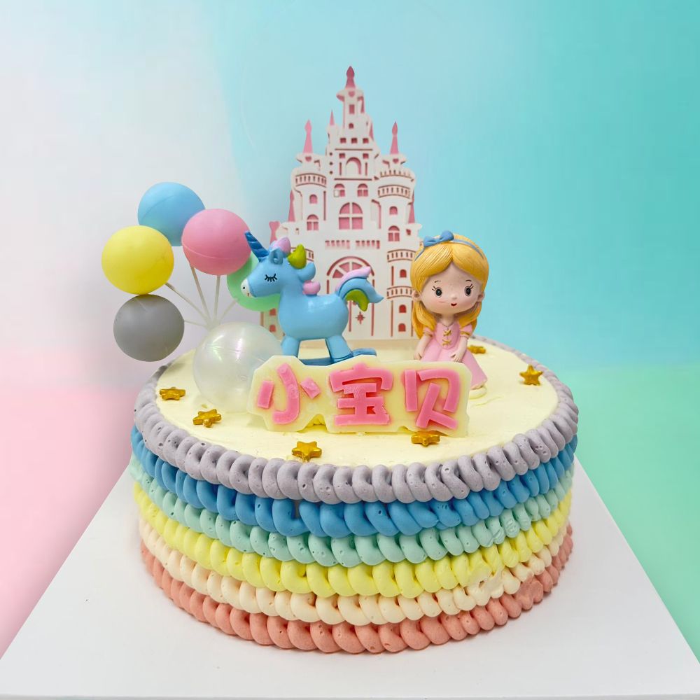 TCS29 Rainbow Princess Cake