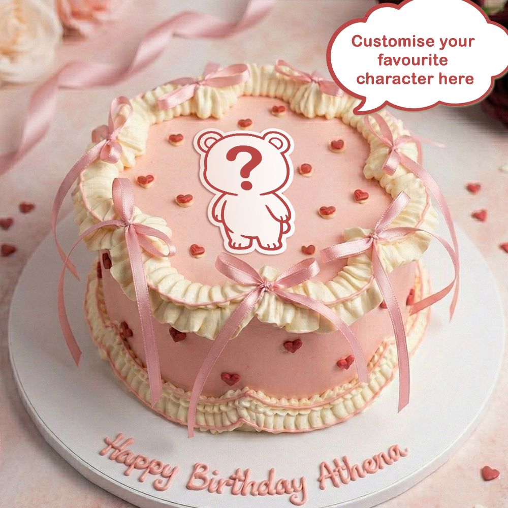 RB00 Ribbon Dream Customise Image Cake RB00 Ribbon Dream Customise Image Cake