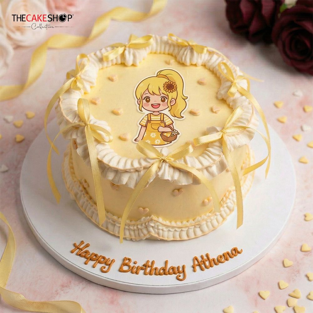 RB05 Ribbon Dream CUTIE PIE Image Cake