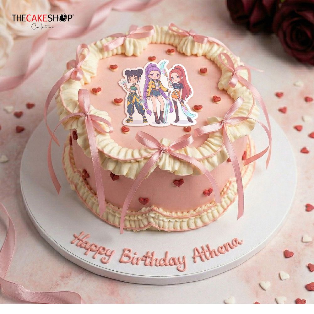 RB11 Ribbon Dream KPOP HUNTER Image Cake RB11 Ribbon Dream KPOP HUNTER Image Cake