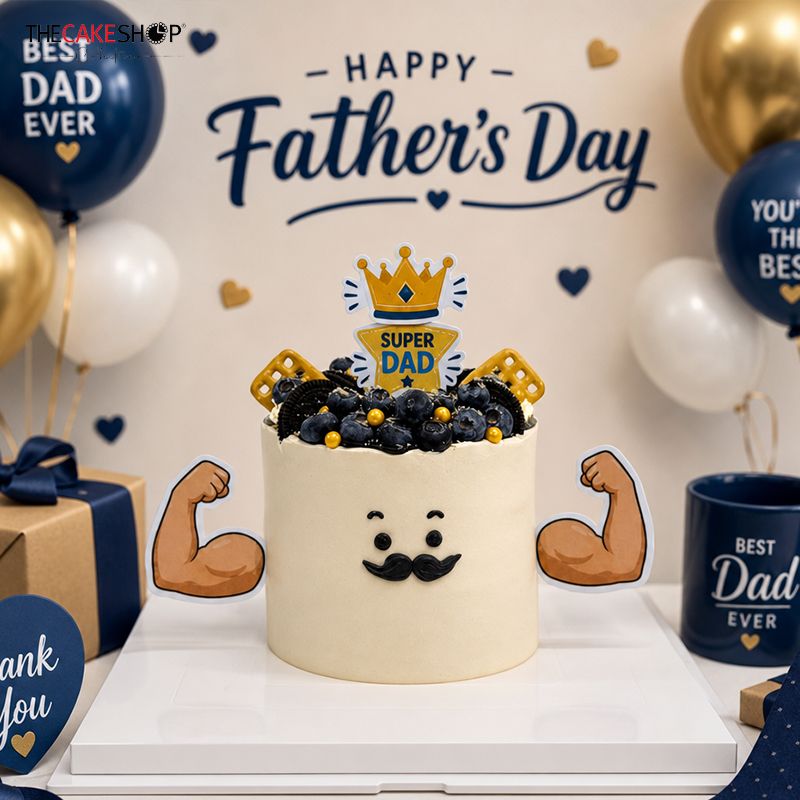 TFD2602 Super Dad Celebration Cake TFD2602 Super Dad Celebration Cake