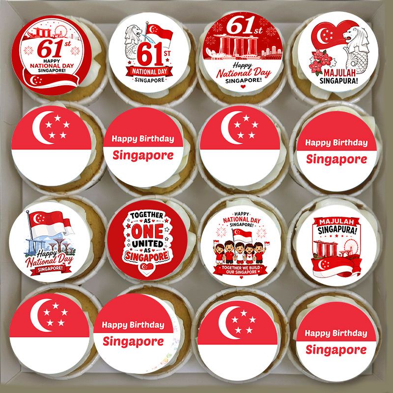 SG2602 National Day Cupcakes SG2602 National Day Cupcakes