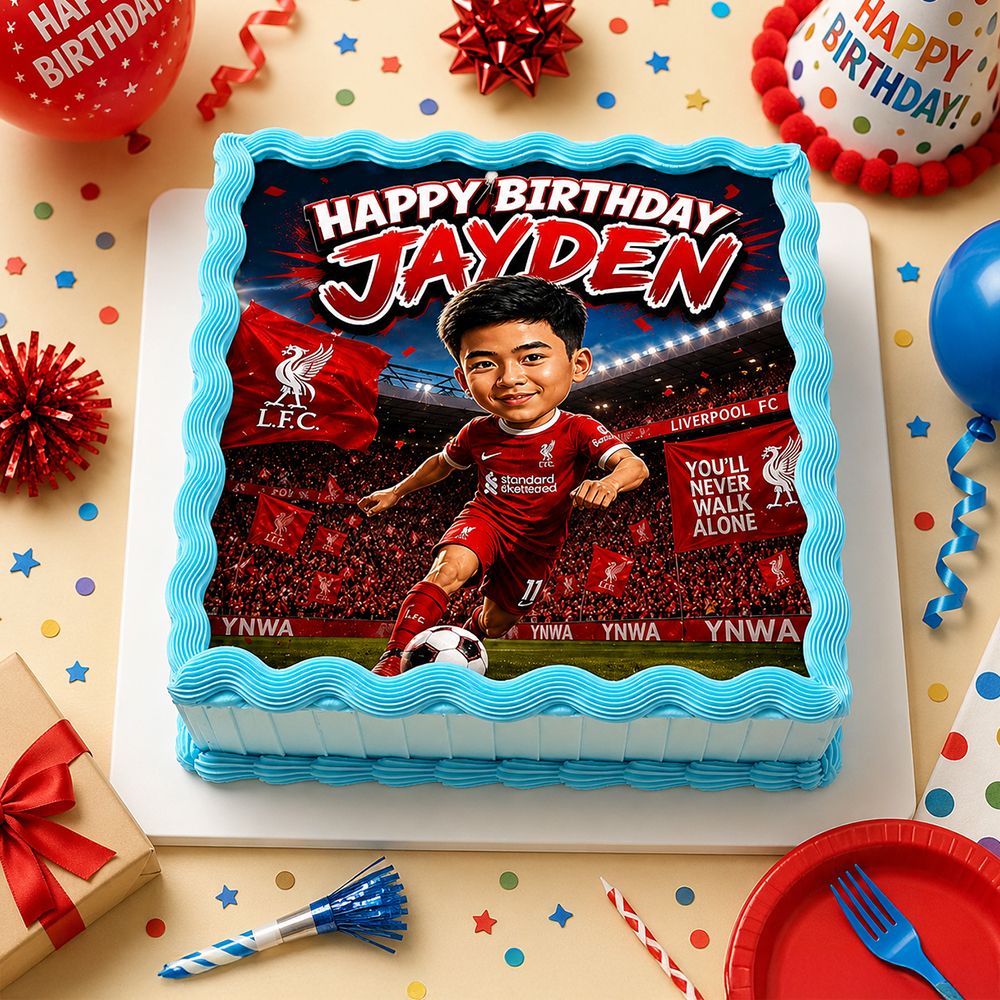 TAI09 Liverpool Football Birthday Cake
