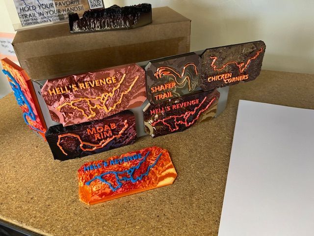 Hells Revenge Topo Map Fridge Magnet