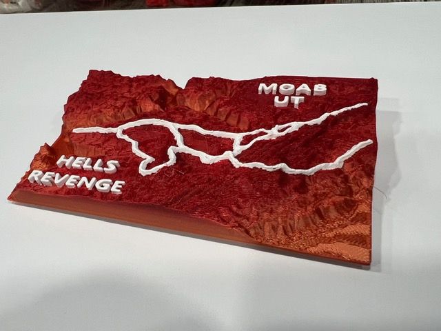 Hells Revenge Topo Map Fridge Magnet