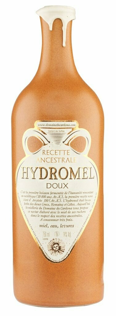 Hydromel doux au miel de garrigue et à l'eau de source. 75 cl