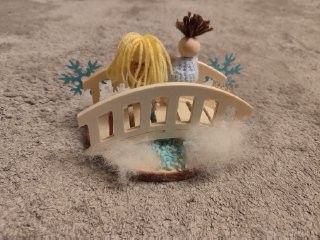 Winterlandschaft mit Brücke