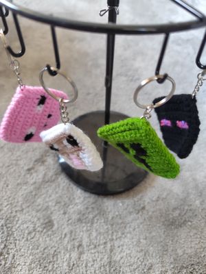 Minecraft- Schlüsselanhänger Häkelanleitung