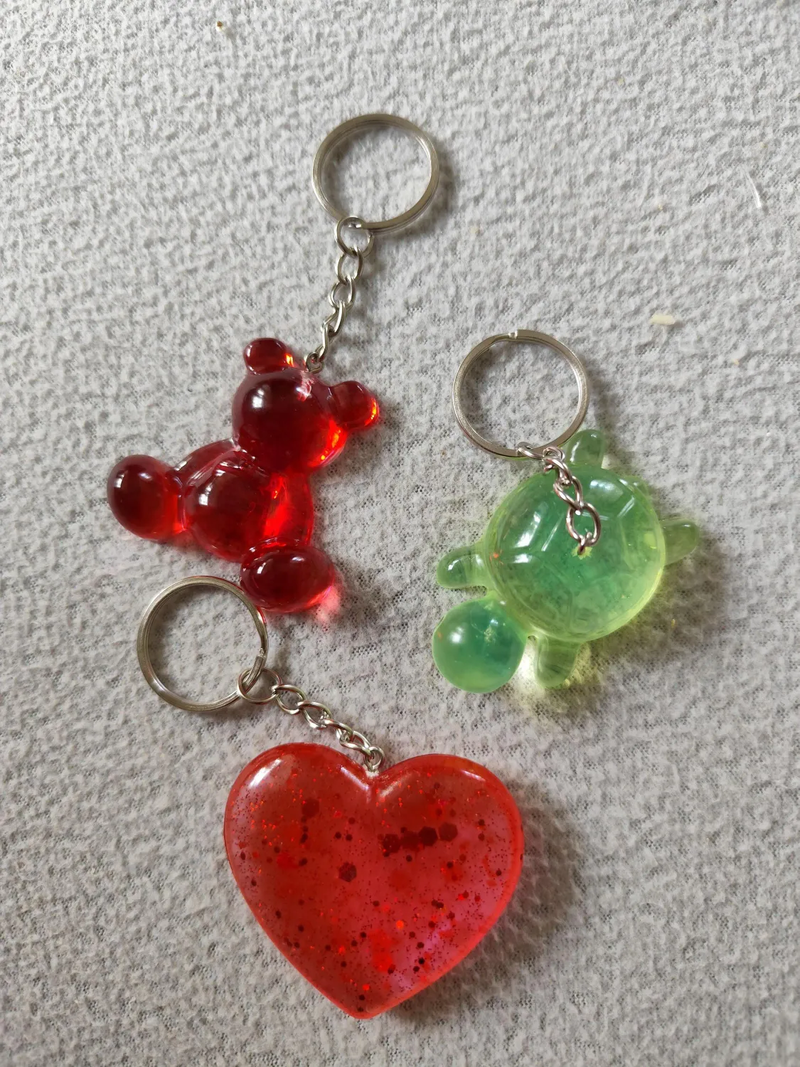 Schlüsselanhänger Herz/Schildkröte/Teddybär