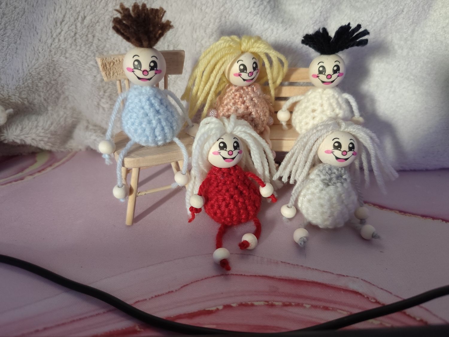 Häkelanleitung - Mini Junge, Mädchen Püppchen