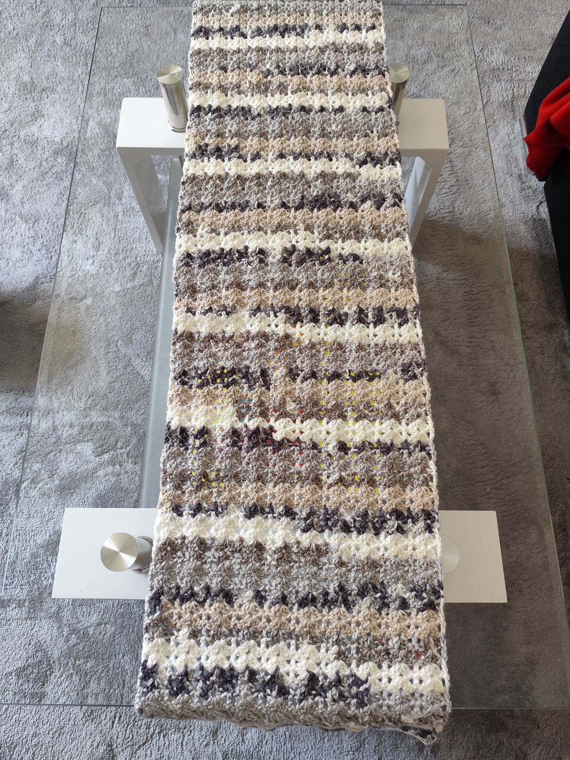 Landhaus Tischdecke/Tischläufer Häkelanleitung