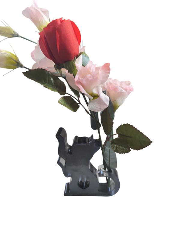 Katzen Blumhalter &quot;Reagenzglasvase&quot;