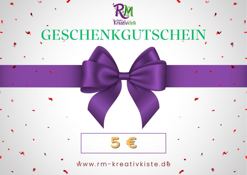 Geschenkgutschein Digital für Häkelein, Kerzen, Handgemachte Dekorationen &amp; Print on Demand, Shirt und Tassenaufdruck