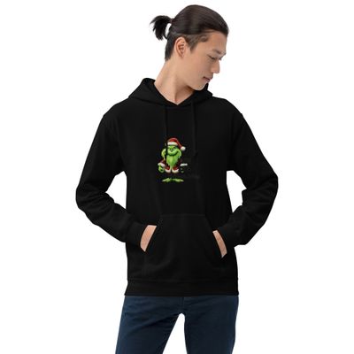 Unisex-Kapuzenpullover - mit Grinch Motiv