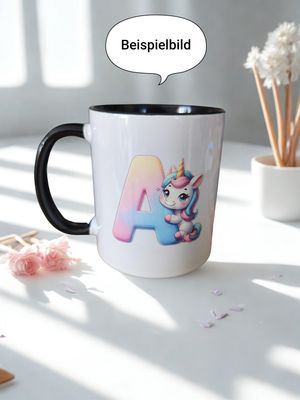 Tasse mit Anfangsbuchstaben von ihren Namen für Kinder &amp; Liebhaber