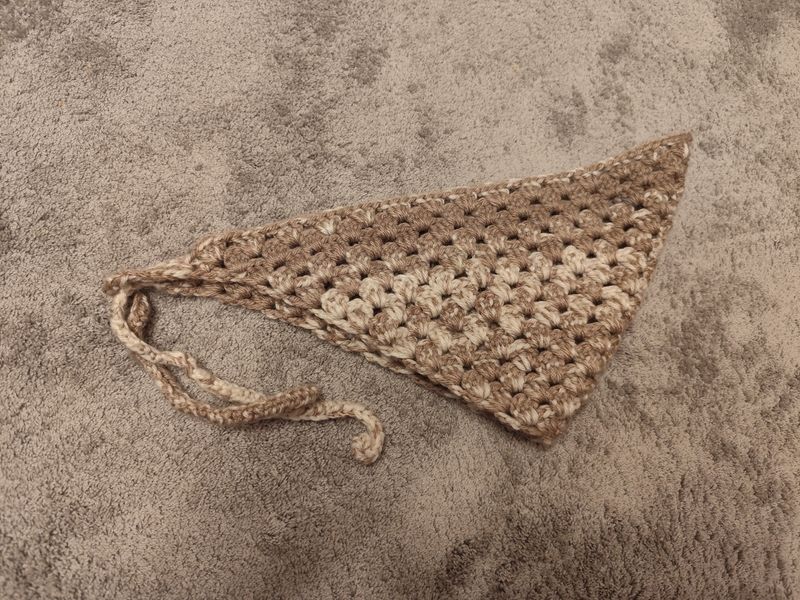Bandana "Dreieckstuch" Beige/Braun