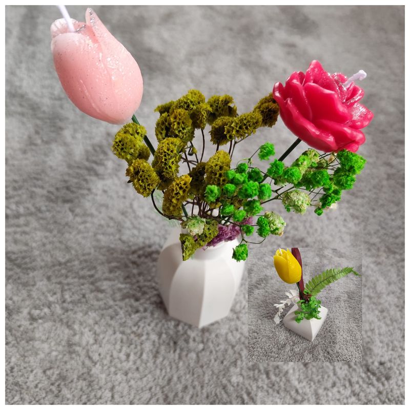 Blumenkerze Sträuße mit Vase