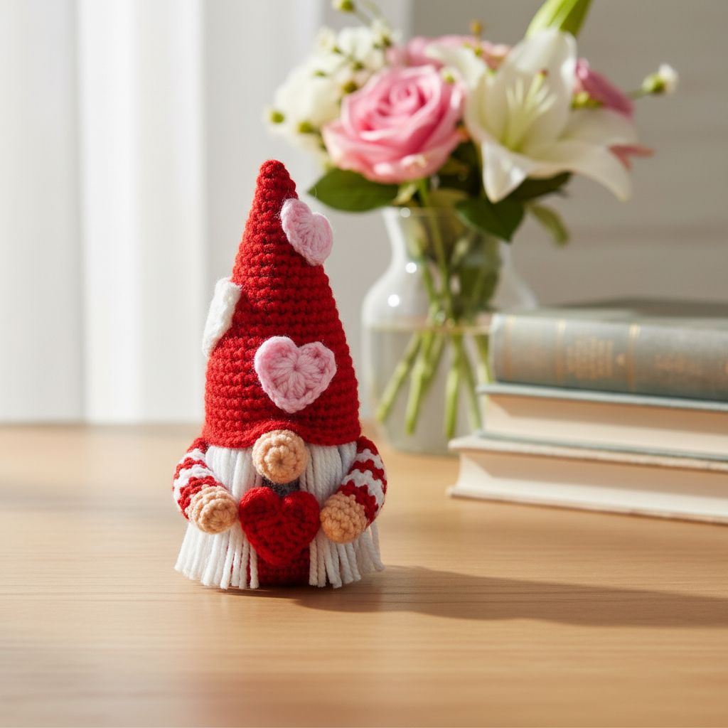 Romantischer / Verliebter Wichtel - Häkelanleitung