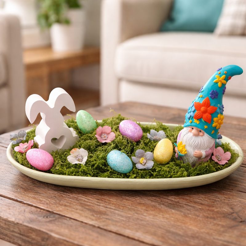 Oster Gesteck/Dekoration mit Wichtel