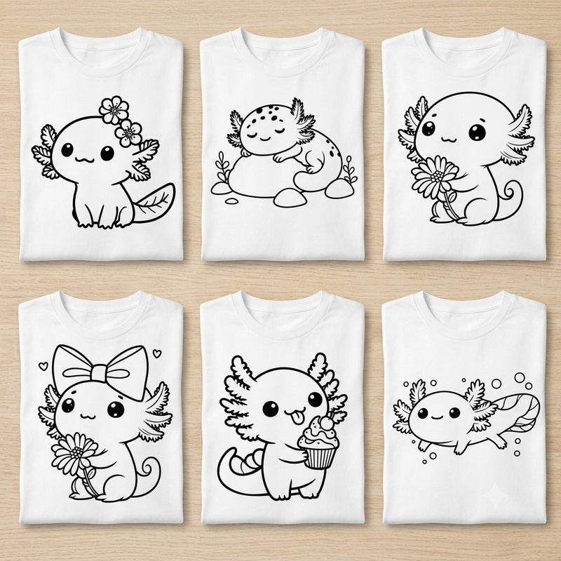 Kinder T-Shirt " Axolotl"