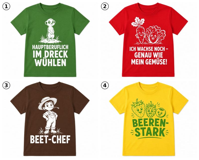 Kinder T-Shirts " Gartenfreunde"