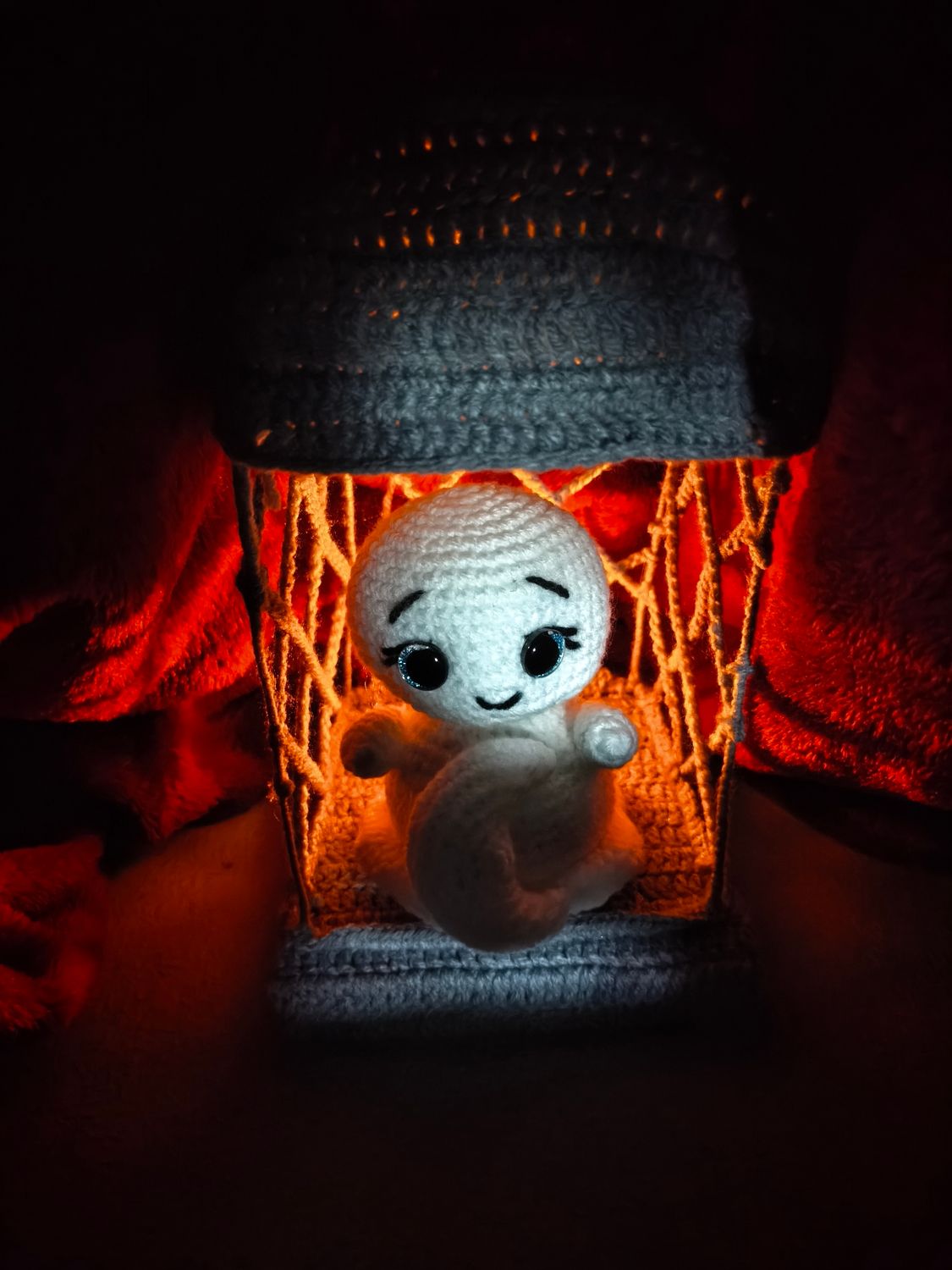 Laterne mit Geist LED