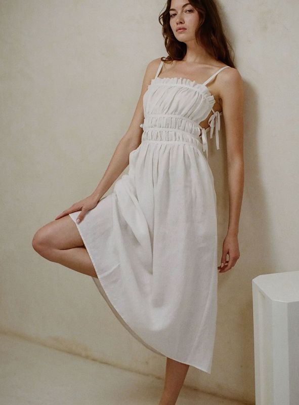 Woven Linen Maxi