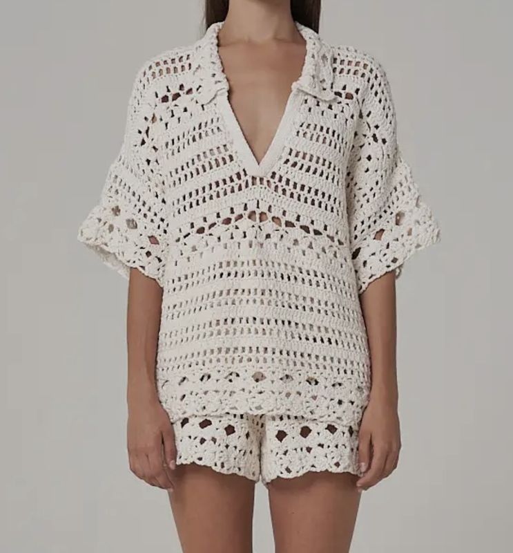 Mia Hand Crochet Top