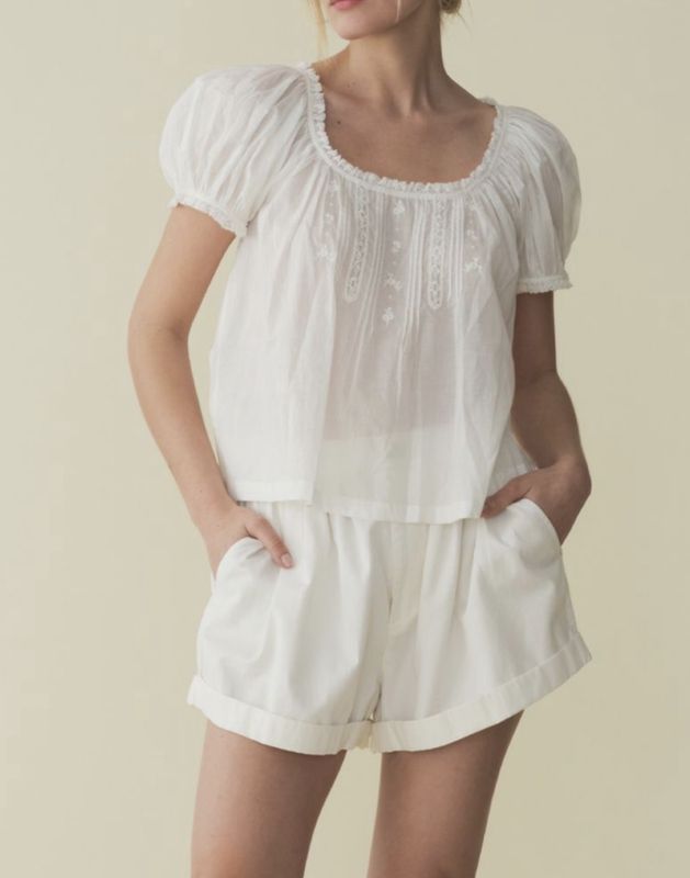 Frederica Embroidered Top