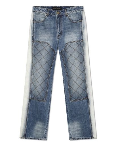 Dayton Denim Double Knee Pant, Colour: Blue Denim, Size: M