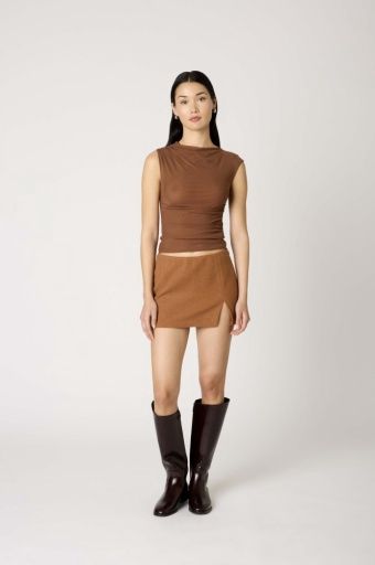 Zella Skort, Colour: Camel, Size: XS